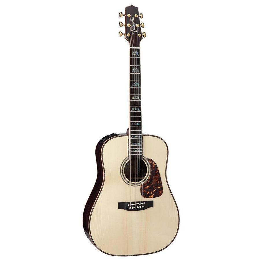 Takamine Custom Pro 7 Series Dreadnought Ac El Guitar In Natural Gloss Finish-Buzz Music