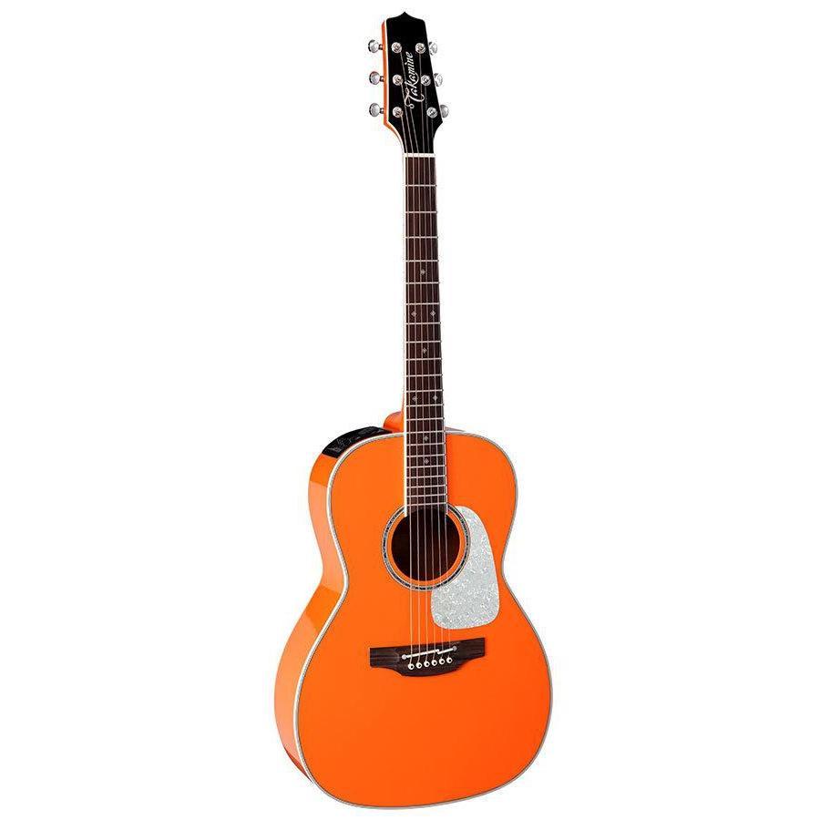 Takamine Custom Pro Series 3 New Yorker Ac El Guitar In Orange Gloss Finish-Buzz Music