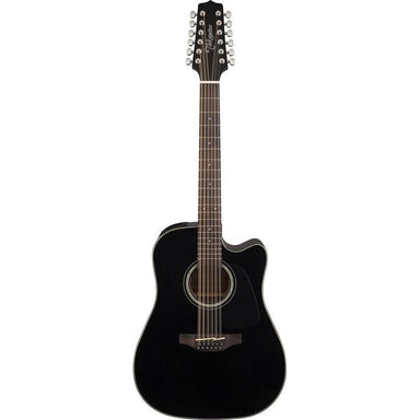 Takamine G30 Series 12 String Dreadnought Ac El Guitar With Cutaway In Black Gloss Finish-Buzz Music