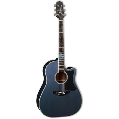 Takamine Limited Edition Series 2021 Acoustic Electric Dreadnought Guitar With Cutaway In Charcoal Blue Gradation-Buzz Music