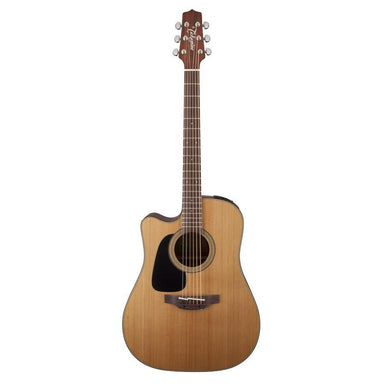 Takamine Pro Series 1 Left Handed Dreadnought Ac El Guitar With Cutaway Natural Gloss Top With Satin Back & Sides-Buzz Music