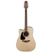 Takamine Pro Series 2 Left Handed Dreadnought Ac El Guitar With Cutaway Natural Gloss Top With Satin Back & Sides-Buzz Music