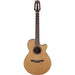 Takamine Pro Series 3 Fcn Nylon String Ac El Guitar With Cutaway In Natural Satin Finish-Buzz Music