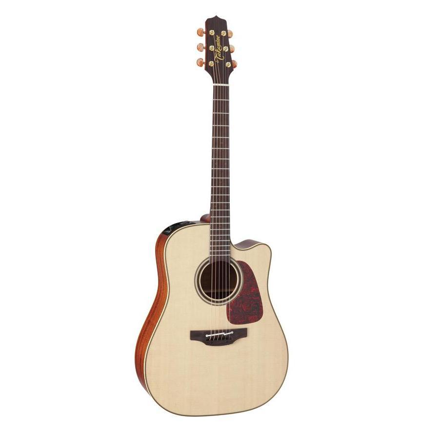 Takamine Pro Series 4 Dreadnought Ac El Guitar With Cutaway In Natural Gloss Finish-Buzz Music