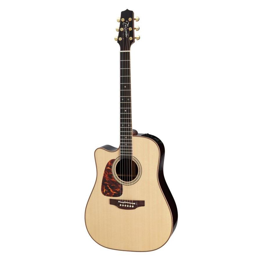 Takamine Pro Series 7 Left Handed Dreadnought Ac El Guitar With Cutaway In Natural Gloss Finish-Buzz Music