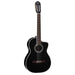 Takamine Pro Series Ac El Full Size Classical Guitar With Cutaway In Black Gloss Finish-Buzz Music