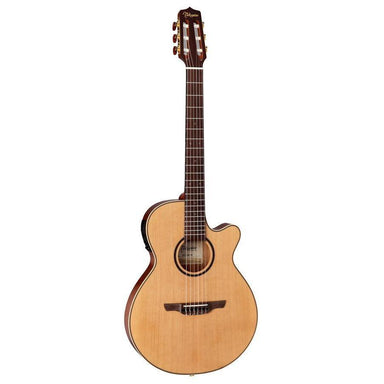 Takamine Thinline Series Ac El Nylon String Guitar With Cutaway In Natural Satin Finish-Buzz Music
