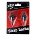 Xtr Strap Lock Set Pair Black-Buzz Music