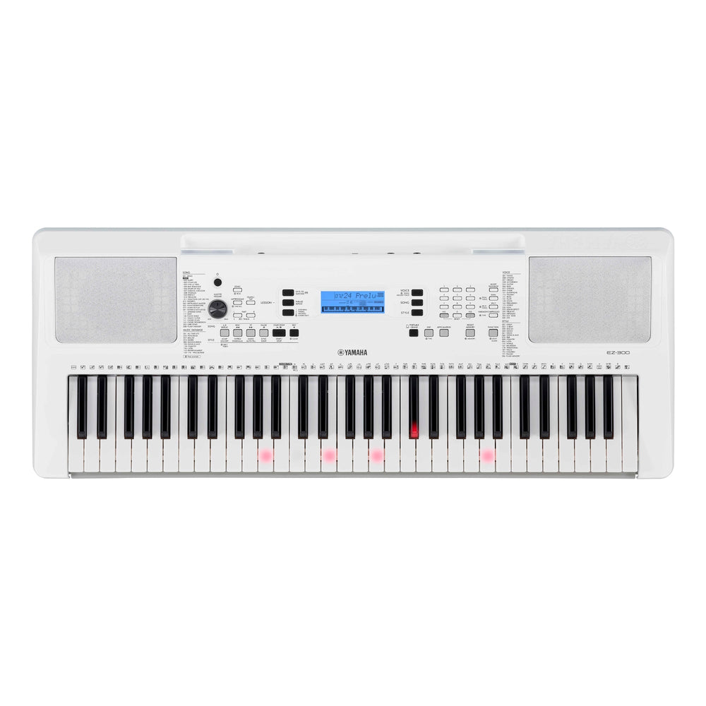 Yamaha Ez 300 Key Lighted Keyboard + Bonus Hph50B Headphones-Buzz Music