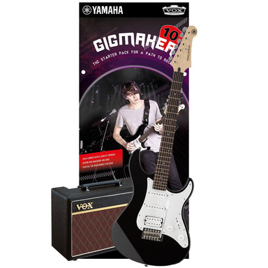 Yamaha Gigmaker10 Black Electric Guitar Pack-Buzz Music