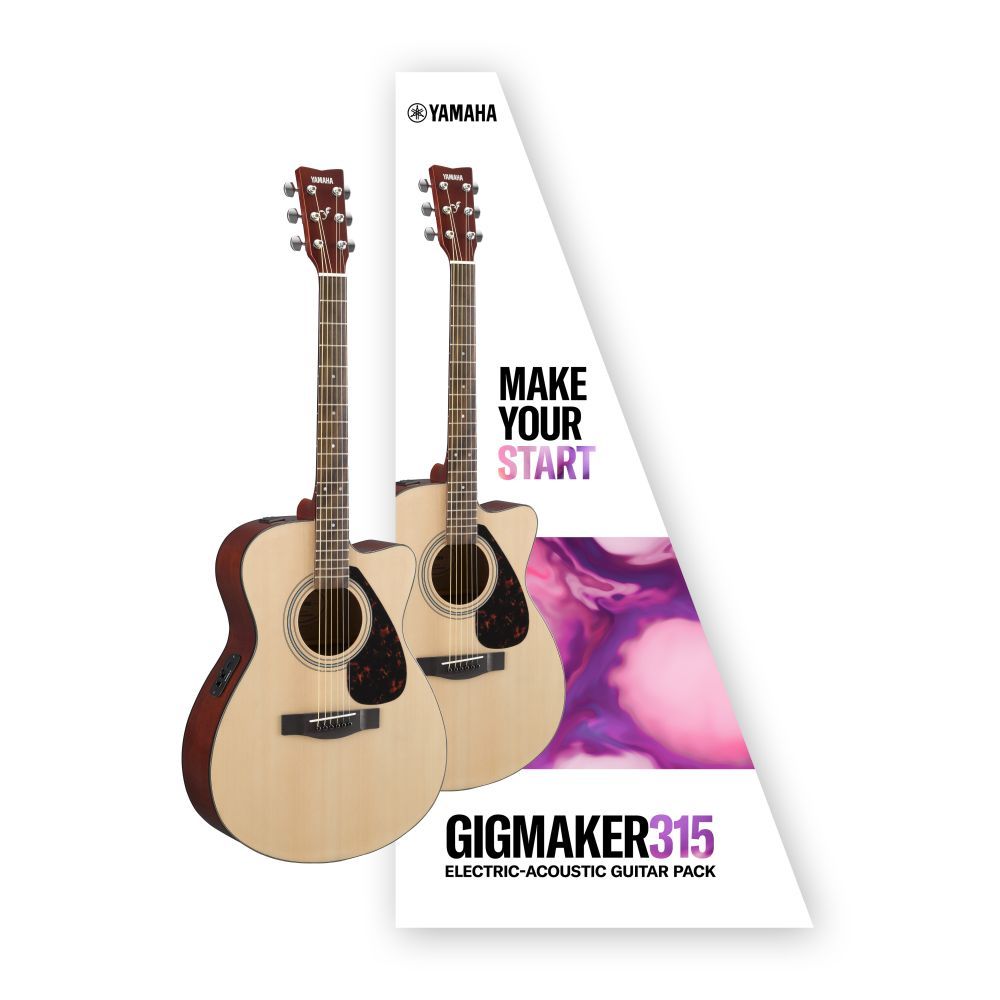 Yamaha Gigmaker315 Acoustic Guitar Pack With Pickup & Cutaway-Buzz Music