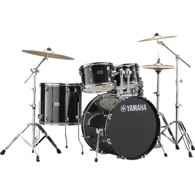 Yamaha Rydeen Euro Drum Kit In Black Glitter With Hardware Cymbals Sticks And Stool-Buzz Music