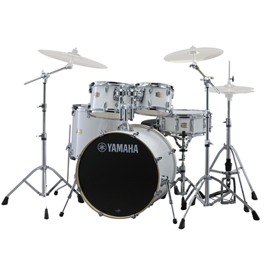 Yamaha Stage Custom Birch Drum Kit 20 Inch Fusion Kit With Hardware Pure White-Buzz Music