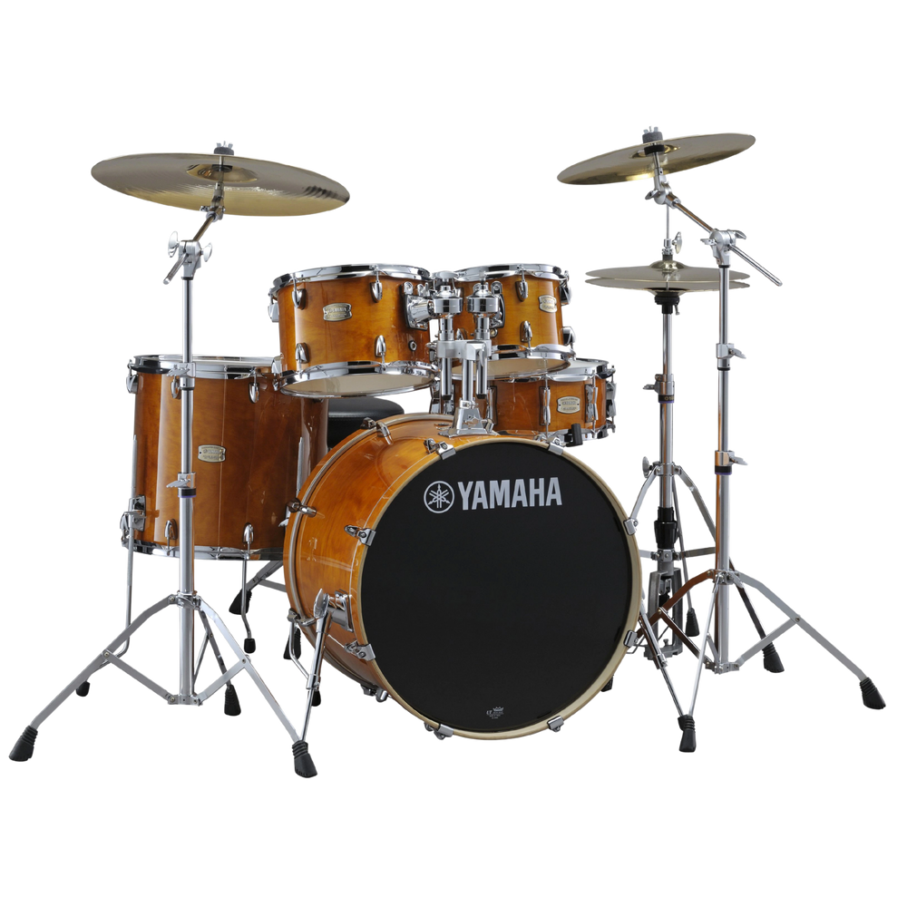 Yamaha Stage Custom Birch Euro Kit In Honey Amber With Pst5 Cymbals & Hardware-Buzz Music