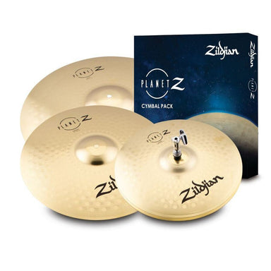 Zildjian Planet Z Cymbal Set 3 Pack 14 Inch Hats 16 Inch Crash & 20 Inch Ride-Buzz Music