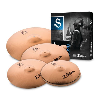 Zildjian S Family Performer Cymbal Set 4 Pack 14 Inch Hats 16 Inch Crash 18 Inch Crash & 20 Inch Ride-Buzz Music