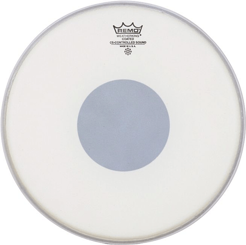 Remo Controlled Sound 10 Inch Drum Head Coated Batter Black Dot Bottom
